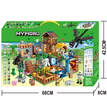 Конструктор Велике Село Майнкрафт Minecraft MyWord 1460 деталей (7657) 7657 фото