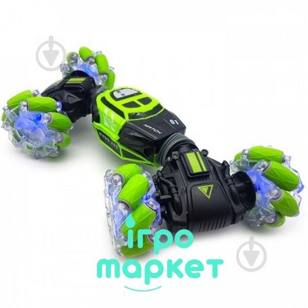 Машинка на радіоуправлінні HYPER 2 Skidding управління жестами з підсвічуванням відео перевертиш 4х4 Зелена  UD2196A фото