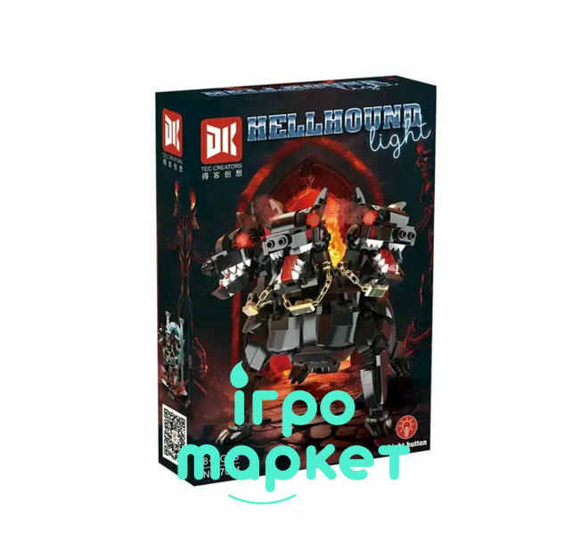Конструктор 820 деталей DK Hellhound Light &mdash; Цербер Триголовий Пекельний Пес зі світлом Рухомі деталі (7044) 7044 фото