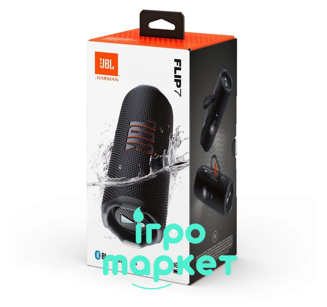 Портативная колонка JBL Flip 7 Bluetooth IP68 35 Вт - Черный flip7black фото