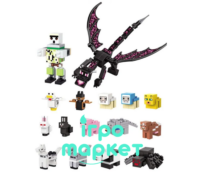 Конструктор Велике Село Майнкрафт Minecraft MyWord 1460 деталей (7657) 7657 фото