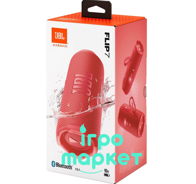 Портативна колонка JBL Flip 7 Bluetooth IP68 35 Вт - Червона flip7red фото