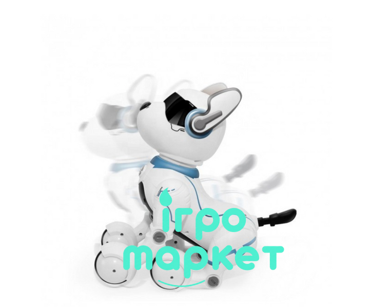 Інтерактивна робот-собака Smart Dog з голосовим керуванням та пультом Світло, танці, трюки (A001) A001 фото