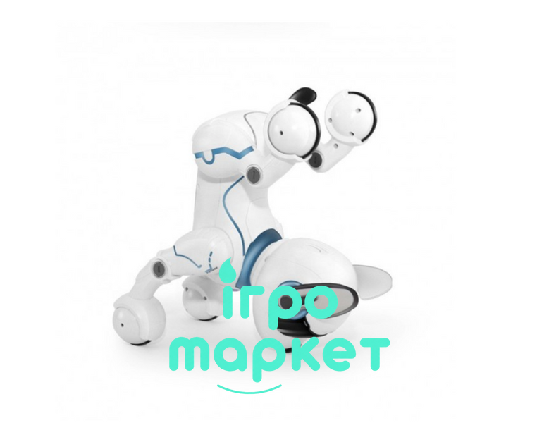 Інтерактивна робот-собака Smart Dog з голосовим керуванням та пультом Світло, танці, трюки (A001) A001 фото