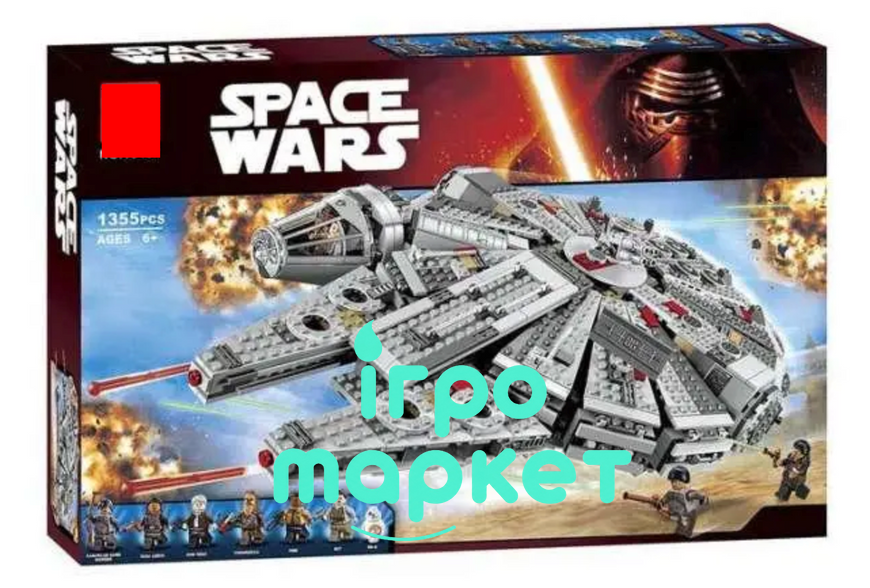 Конструктор Звездные войны Сокол Тысячелетия star wars 1381 деталей  10467 фото
