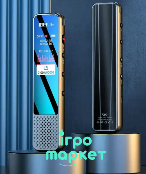 Портативний Bluetooth-Диктофон G6 32 Гб пам'яті з динаміком Музичний MP3-програвач активація запису голосом G6 фото