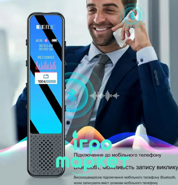Портативний Bluetooth-Диктофон G6 32 Гб пам'яті з динаміком Музичний MP3-програвач активація запису голосом G6 фото