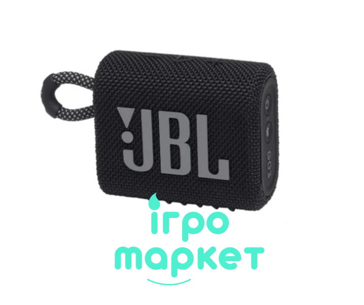 Портативна колонка акустика JBL Go 3 - Чорна Go3 фото