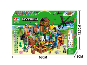 ​​​​​​​Конструктор Minecraft &ndash; Велике Селище Жителів 7657 на 1460 дет. + Фігурок багато 7657-1 фото