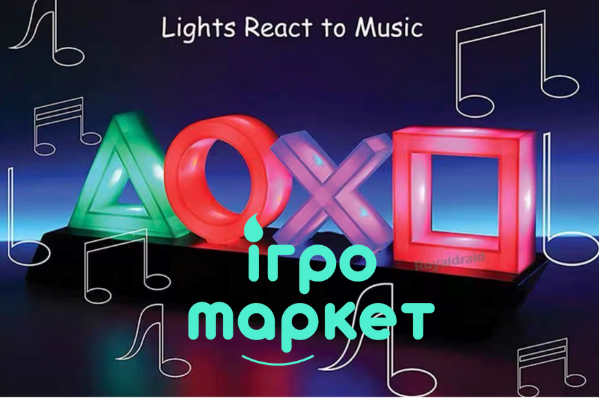 Світильник плейстейшен PlayStation Icon Light USB 3 режиму свічення 0140002 фото