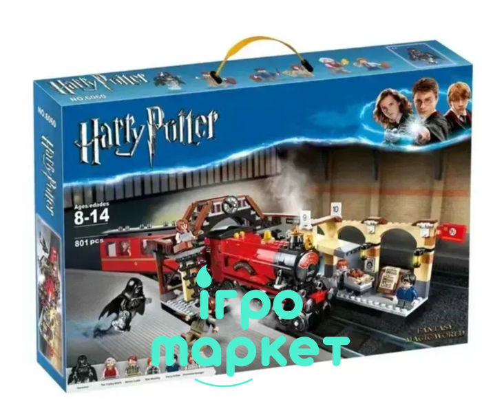 Конструктор Гарри Поттер Хогвартс Экспресс Поезд 801 деталь 6 фигурок Harry Potter (99902) 99902 фото