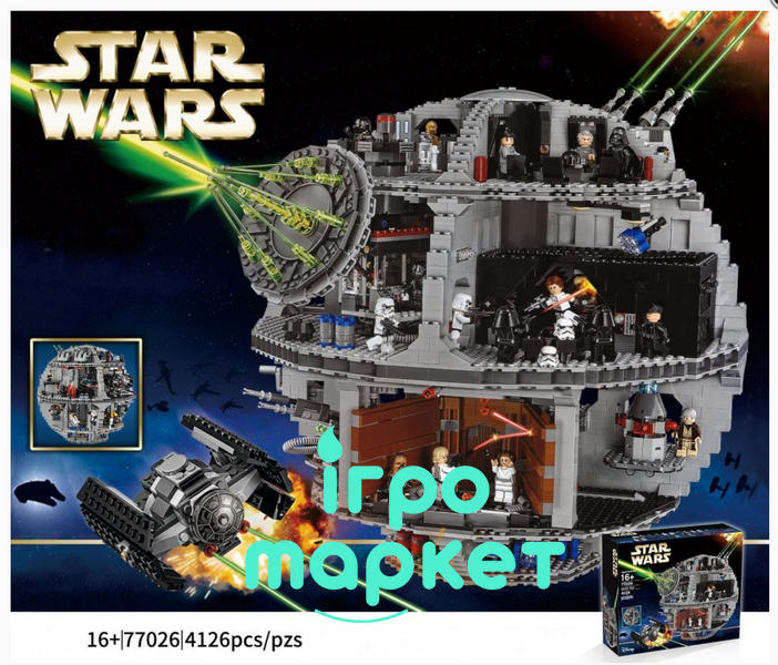 Конструктор Звездные войны Star Wars Звезда смерти, 4126 деталей (77026) 77026 фото