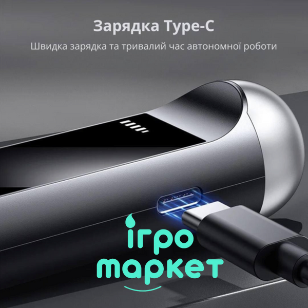 Портативний алкотестер з цифровим дисплеєм та зарядкою Type-C &mdash; точний аналіз рівня алкоголю 58844-01 фото