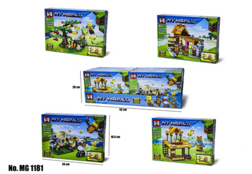 Набір 8 видів Конструктора Майнкрафт Minecraft MG1181 MG1181 фото