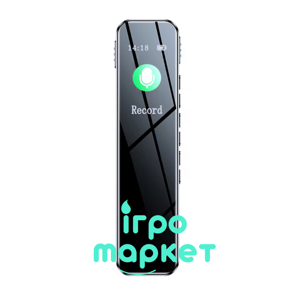 Портативный Цифровой Диктофон 32GB MP3-записи 512 Кбит/с для работы, лекций, встреч, интервью, совещаний 0129902 фото