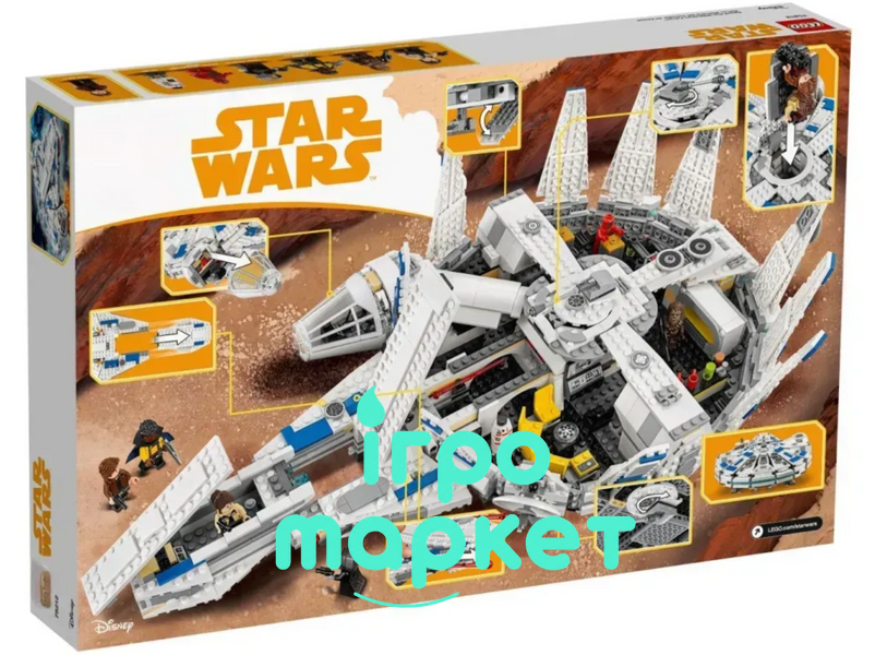 Конструктор Стар Варс Star Wars Тысячелетний Сокол 1449 дет. с фигурками героев (10915) 10915 фото