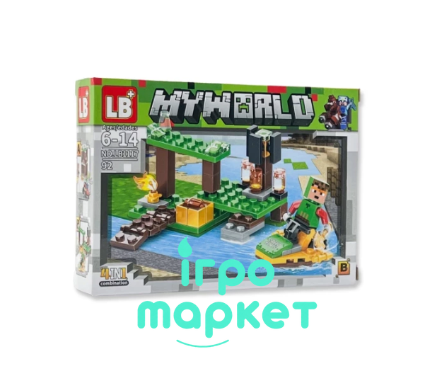 Конструктор Майнкрафт Набір 4 видів My world LB1117 LB1117 фото