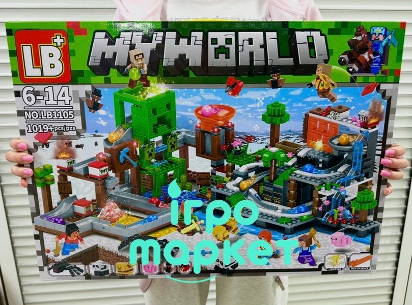 Конструктор Minecraft Шахта Крипера 1019 деталей з фігурками героїв, мобів і тварин 1105 фото