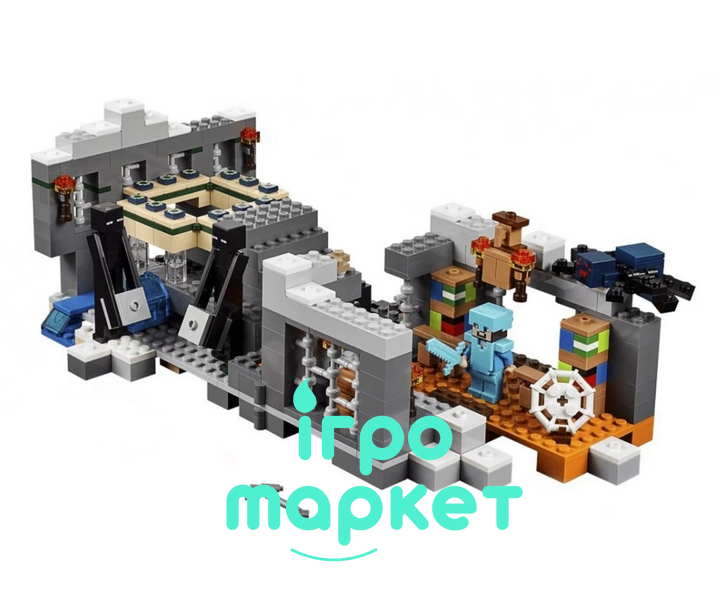 Конструктор Minecraft Підземелля з печерним павуком та Ендерменами, 577 деталей (10470) 10470 фото